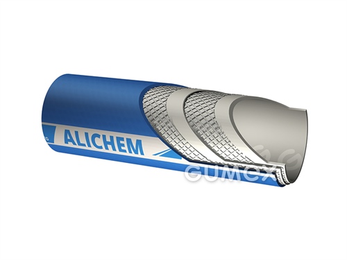 Potravinová hadice na tekuté poživatiny ALICHEM, 13/23mm, FDA, 15bar (při 20°C)/-0,5bar, EPDM/EPDM, -40°C/+120°C, modrá